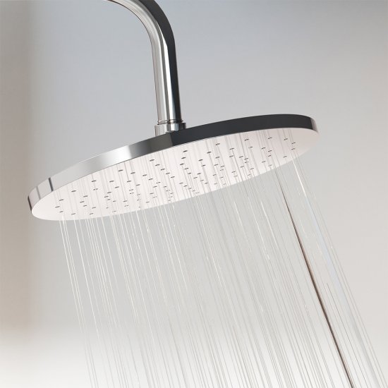 Душевая система Damixa Jupiter с верхним душем с лейкой со смесителем хром (977710000)