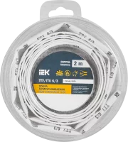 Термоусадочная трубка IEK нг-LS 6/3 мм 2 м цвет белый