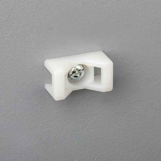 Площадка для крепления стяжек Duwi 29x15 мм нейлоновая белая (10 шт.) (30202 5)