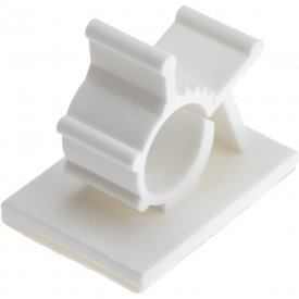 Площадка для крепления стяжек Duwi 19x25 мм самоклеящаяся нейлоновая белая (5 шт.) (23169 5)