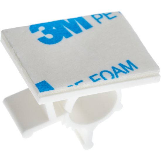 Площадка для крепления стяжек Duwi 19x25 мм самоклеящаяся нейлоновая белая (5 шт.) (23169 5)