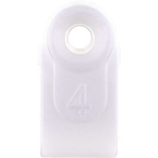 Скобы для крепления кабеля плоские Duwi 4 мм полипропиленовые белые (20 шт.) (30323 7)