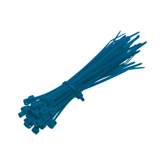 Стяжка кабельная Duwi 300x4,8 мм нейлоновая синяя (25 шт.) (30245 2)