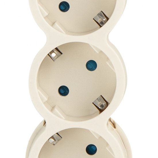 Сетевой фильтр Düwi 5 розеток 3 м 10 А 2,2 кВт слоновая кость (32572 7)