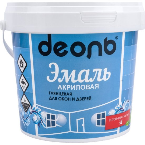 Акриловая эмаль для окон и дверей Деоль DEA09