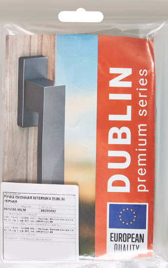 Ручка оконная Internika Dublin 35 мм цвет черный