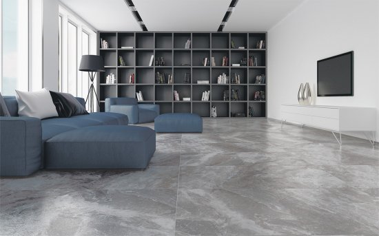 Глазурованный керамогранит Grasaro Marble G-2991.MR/S1 60x120 см 1.44 м² матовый цвет серый