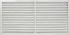 Решётка декоративная 60x120 см цвет ясень серый