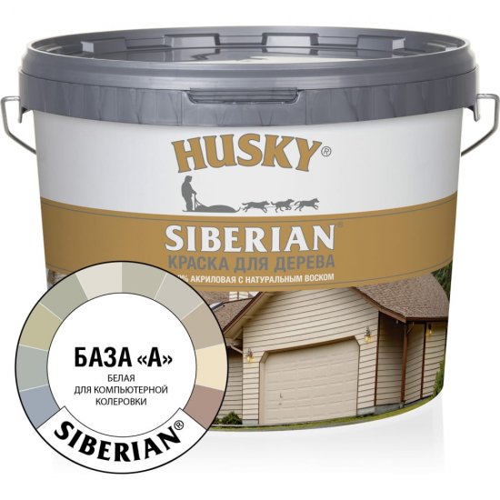 Акриловая краска для дерева HUSKY SIBERIAN