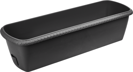 Ящик балконный Жардин 60x20x15.5 см v18 л пластик серый