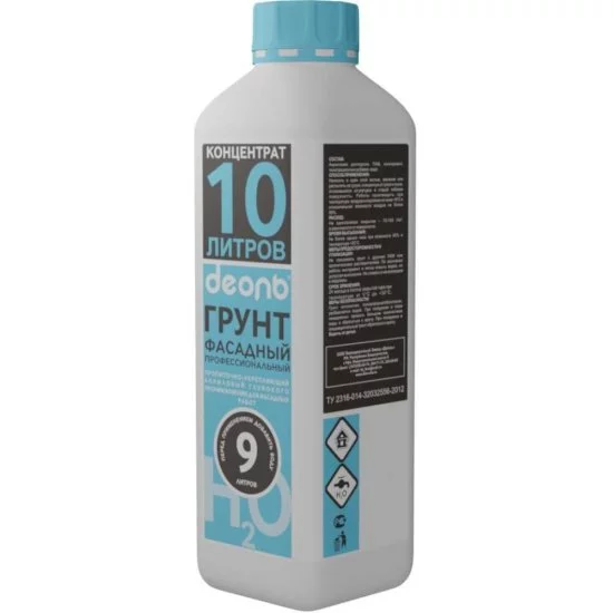 Грунт-концентрат фасадный, Деоль DGK1F