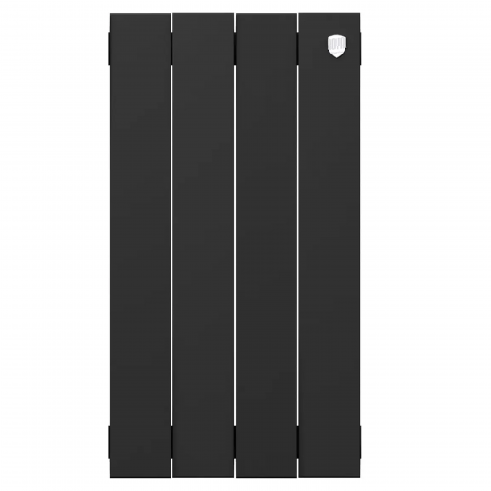 Радиатор секционный Royal Thermo Pianoforte 500/100 4 секции боковое подключение биметалл черный