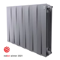 Радиатор секционный Royal Thermo Pianoforte 500/100 12 секций боковое подключение биметалл серый