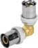 Угол 90° Aquabeam 16x16 мм латунь ABP.251.Y.001616