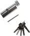 Цилиндр Abus KD6N Z40/K50, 40x50 мм, ключ/вертушка, цвет никель