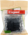 Выключатель двухклавишный - Legrand Etika - 10А 250В безвинтовые зажимы - антрацит