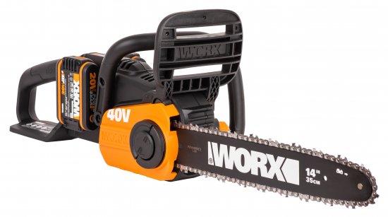 Аккумуляторная пила Worx WP370E 40 В шина 35 см АКБ и ЗУ в комплекте