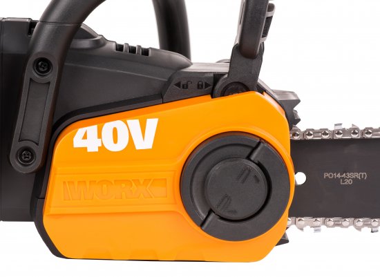 Аккумуляторная пила Worx WP370E 40 В шина 35 см АКБ и ЗУ в комплекте