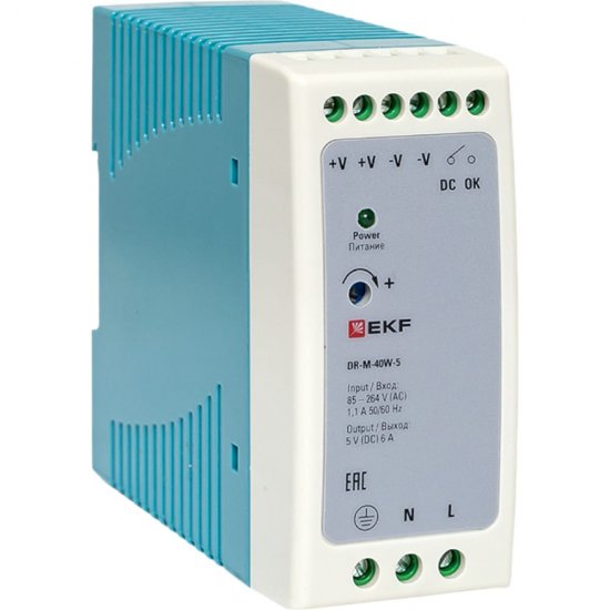 Блок питания EKF DR-M-40W-5