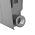 Радиатор секционный Royal Thermo Biliner 350/87 10 секций боковое подключение биметалл серый