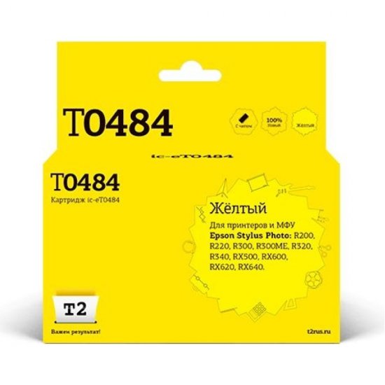 Картридж для Epson Stylus Photo R200 R300 RX500 RX600 T2 IC-ET0484