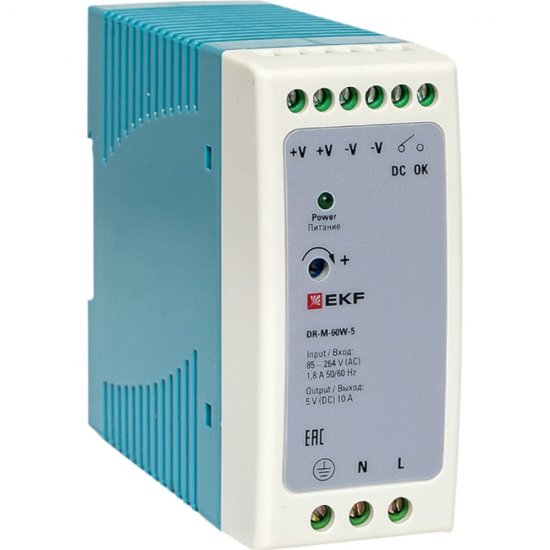 Блок питания EKF DR-M-60W-5