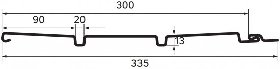 Софит ПВХ с перфорацией ARTENS 3 м 13 мм RAL 9003 Белый