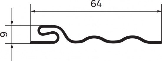Планка стартовая к сайдингу ARTENS 3000 мм цвет серебристый