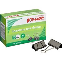 Зажимы для бумаг Комус 258948