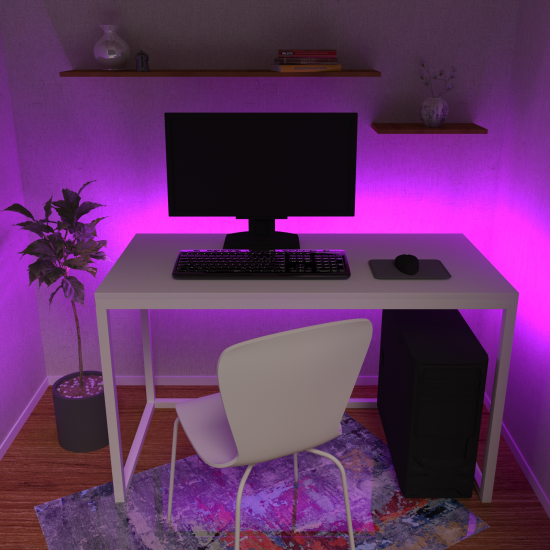 Комплект светодиодной ленты Apeyron SMD5050 12В 10 мм 0.5м 7.2 Вт/м 30диод/м RGB