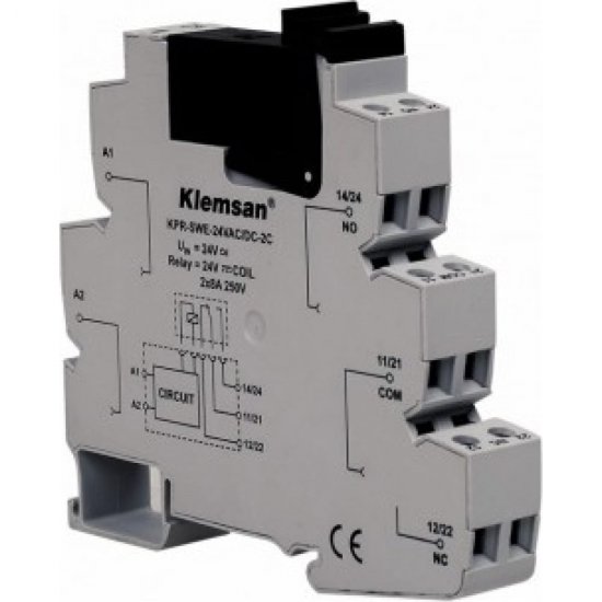 Интерфейсное реле Klemsan KPR-SWE-24VDC-1C