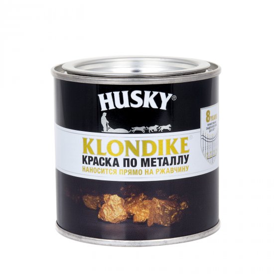 Краска по металлу Husky Klondike глянцевая цвет красный 0.25 л RAL 3020