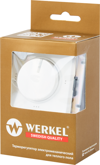 Терморегулятор для теплого пола Werkel W1151101 электромеханический 3500 Вт цвет белый