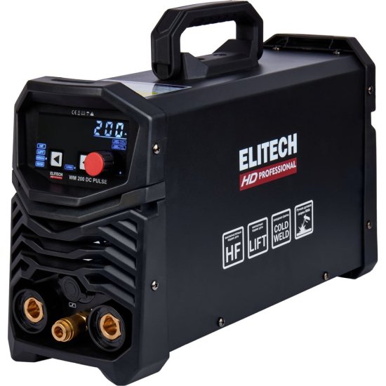 Инверторный сварочный аппарат Elitech HD WM 200 DC Pulse