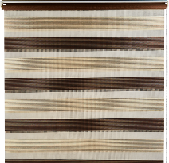 Штора рулонная день-ночь Порто 50x160 см коричневая