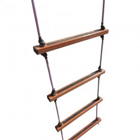 Стеклопластиковая подвесная диэлектрическая монтажная лестница Диэлектрик ЛСПД-М гибкая 2.5 метра