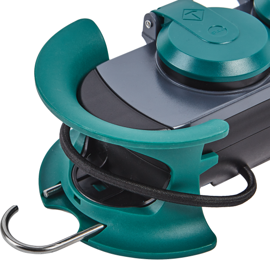 Удлинитель силовой Electraline 4 розетки с заземлением 3x1.5 мм 4 м цвет черный