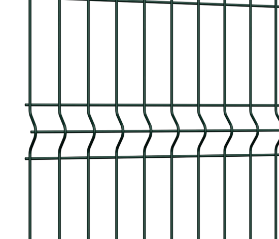 3D панель Profi для забора 0.63x2.5 м оцинкованная сталь зеленый