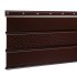 Софит металлический с центральной перфорацией Grand Line коричневый RAL 8017 2000х357х0,45 мм