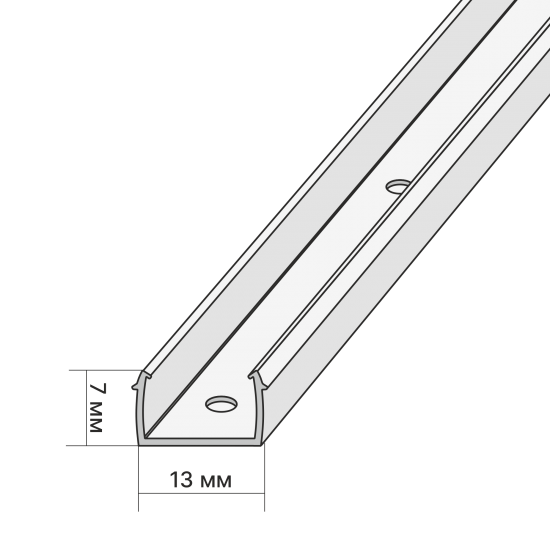Планка монтажная для МДФ изделий 2400 мм