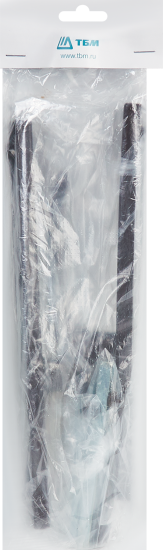 Ручка дверная для узкопрофильных замков на планке 26x92 мм, цвет коричневый