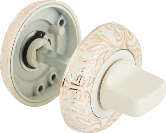 Накладка фиксатор WC 17W/P цвет бело-золотой