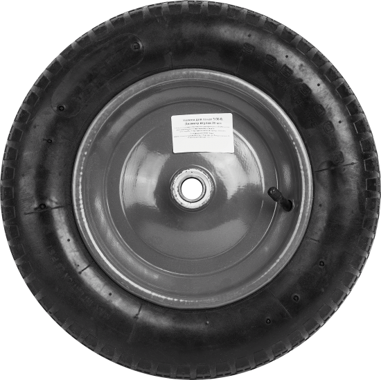Колесо для тачки резиновое размер 3.00-8 ø втулки 20 мм ø колеса 355мм
