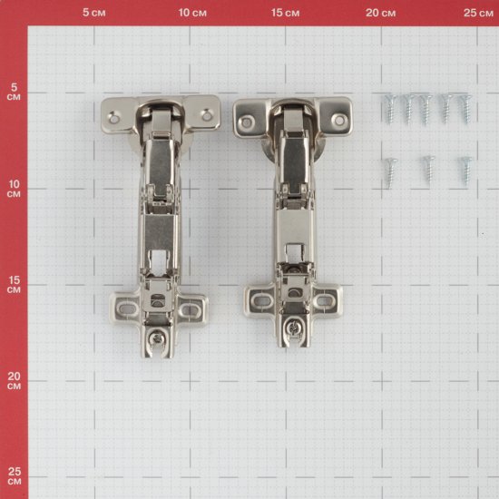 Петля мебельная Slide-on 175° полного открытия с ответной планкой (2 шт.)