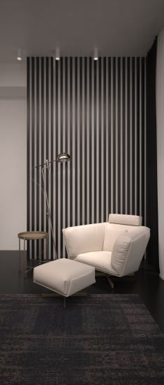 Рейка Бриона 16x40x2700 мм МДФ цвет Black Edition