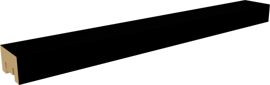 Рейка Бриона 16x40x2700 мм МДФ цвет Black Edition