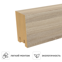 Рейка Ривьера 40x30x2700 мм МДФ цвет дуб сонома