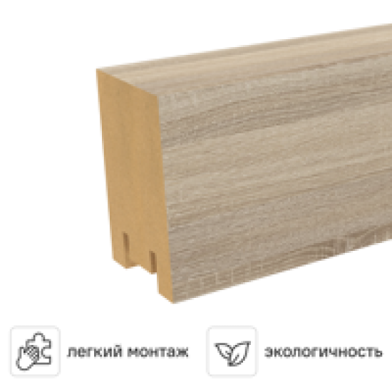 Рейка Ривьера 40x30x2700 мм МДФ цвет дуб сонома