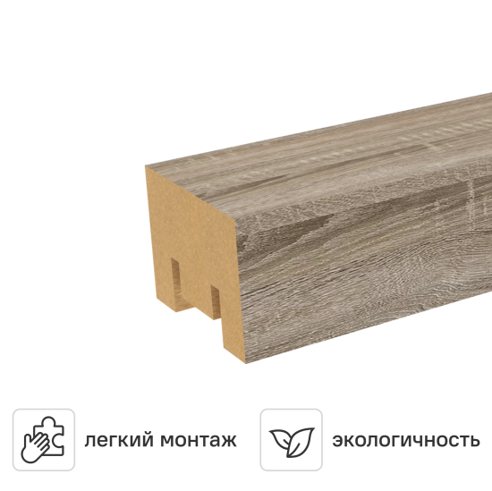 Рейка Милана 20x30x2700 мм МДФ цвет дуб винтаж