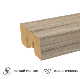 Рейка Бриона 16x40x2700 мм МДФ цвет дуб винтаж